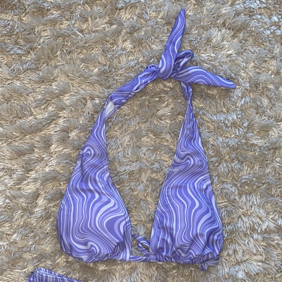 NWT SHEIN Purple Swirl Bikini - Picture 3 of 9